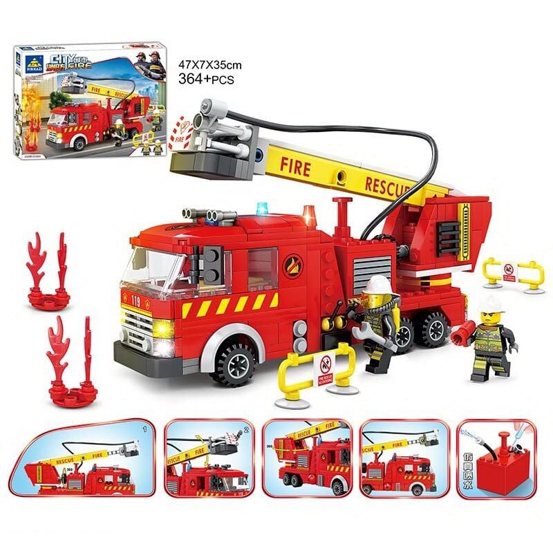 Конструктор «City fire» 80538 /364 дет./ коробка, фігурки