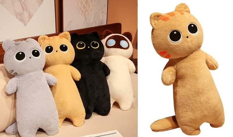 М`яка іграшка M 18225 (30) "Котик", висота 81см, довгий хвостик, ВИДАЄТЬСЯ МІКС ВИДІВ