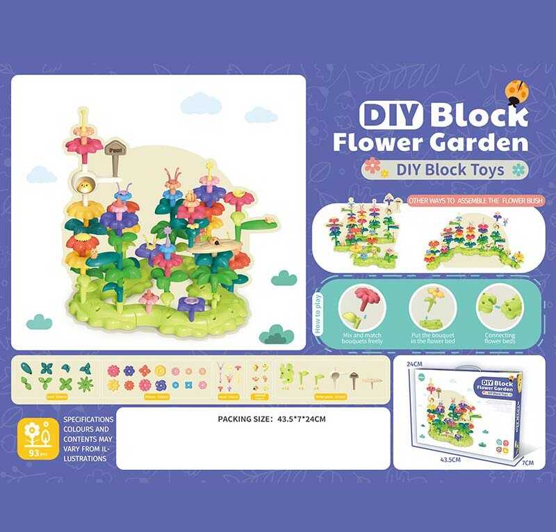 Конструктор 906 D (24) "Квіткова галявина", 93 елементи, у коробці