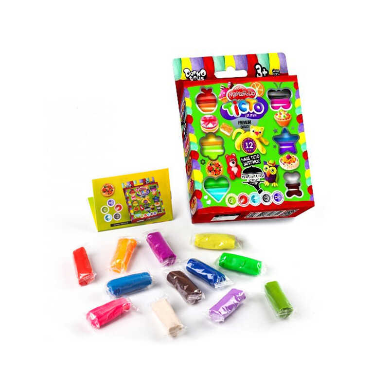 гр Тісто для ліплення "Master Do" TMD-02-04 (20) 12 кольорів, 20г, укр "Danko Toys"