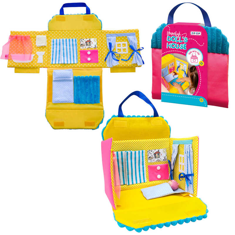 гр Текстильний будиночок для ляльки «Блакитний» RZ5001-02 (8) "Vladi Toys"