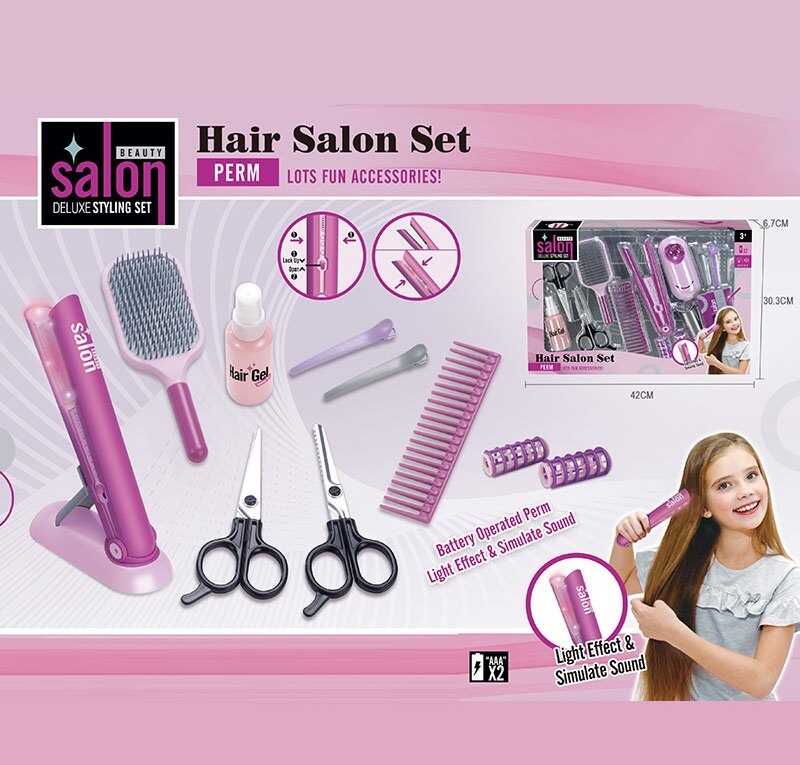 Набір перукаря YLQ 088 (24/2) стайлер, гребінці, заколки, бігуді, ножиці, в коробці