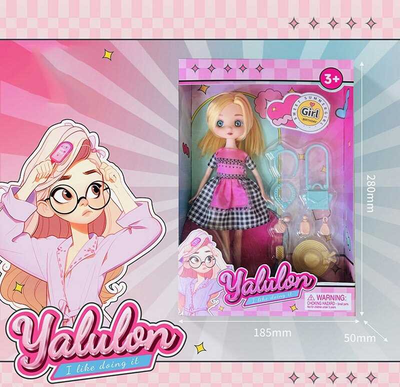 Лялька YL 611-6 (96/2) висота: 24 см, імітація скляних очей, аксесуари, взуття, в коробці