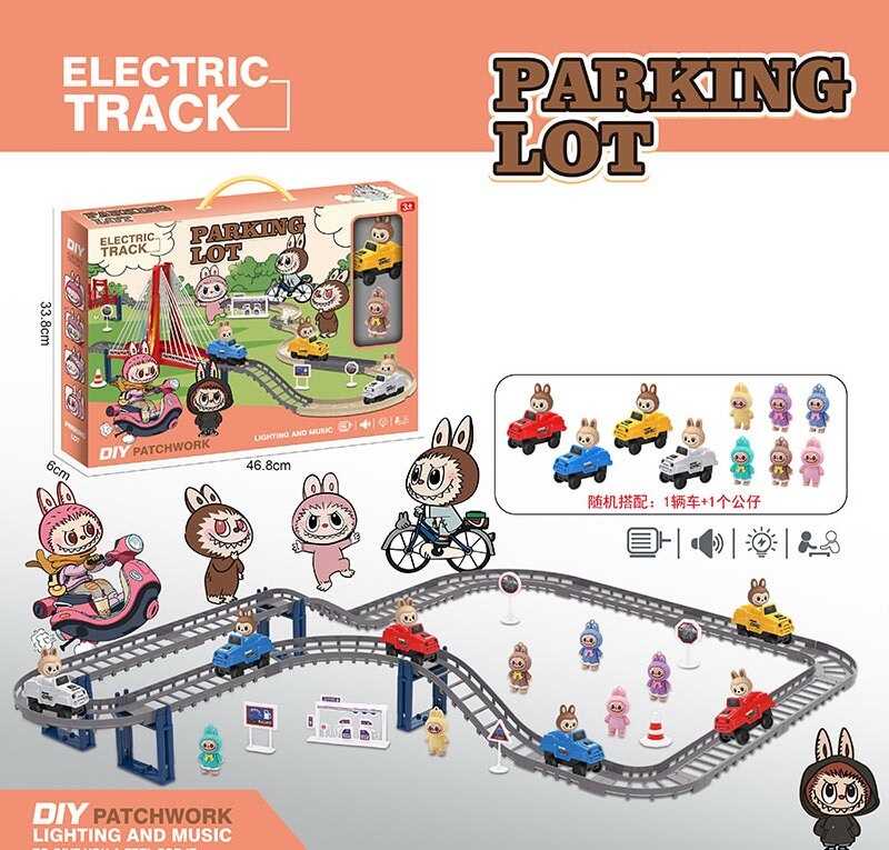 Трек 9263-14 E (36/2) машинка на батарейках, фігурка героя, в коробці