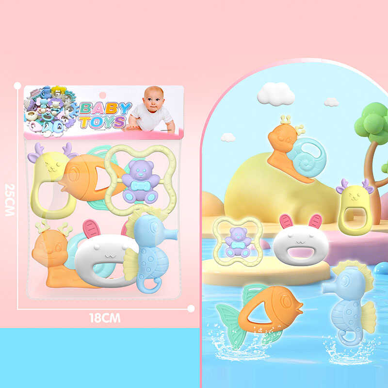 Набір брязкалець 032 (144/2) 6 штук, прорізувач, в пакеті