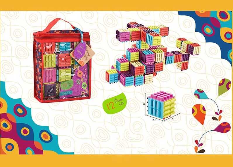 Конструктор 9929 Е (72) 12 елементів, в сумці