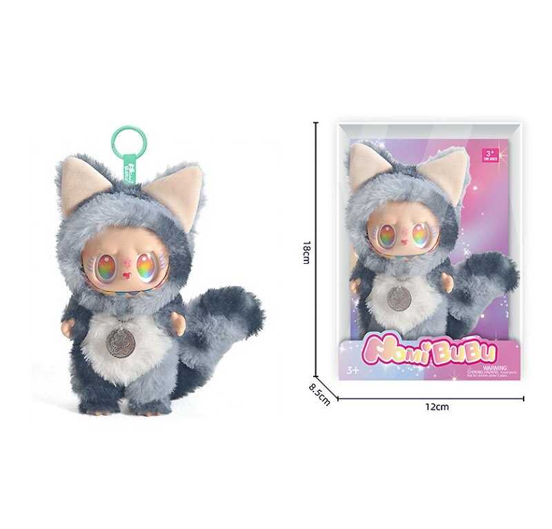 М`яка іграшка-брелок YF 003 E (120) герой, гумовий, висота 15 см, металеве кільце, знімний одяг, рухомі ручки та ніжки, в коробці