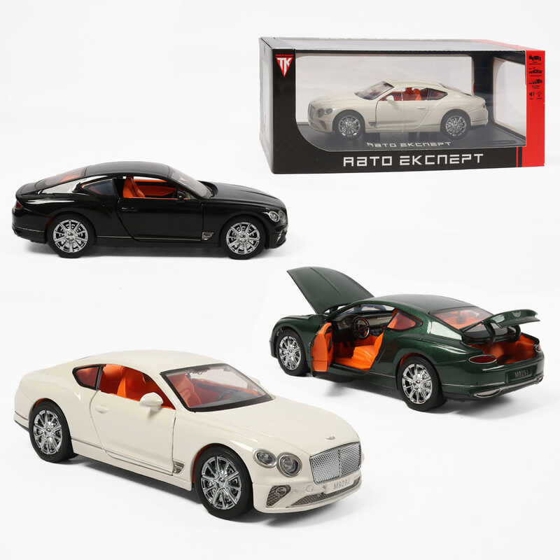 Машинка RS-93415 (24) "Авто Експерт", 3 кольори, металопластик, 1:24, звук, світло, інерція, відчиняються двері, багажник та капот, в коробці, ВИДАЄТЬСЯ ТІЛЬКИ МІКС ВИДІВ