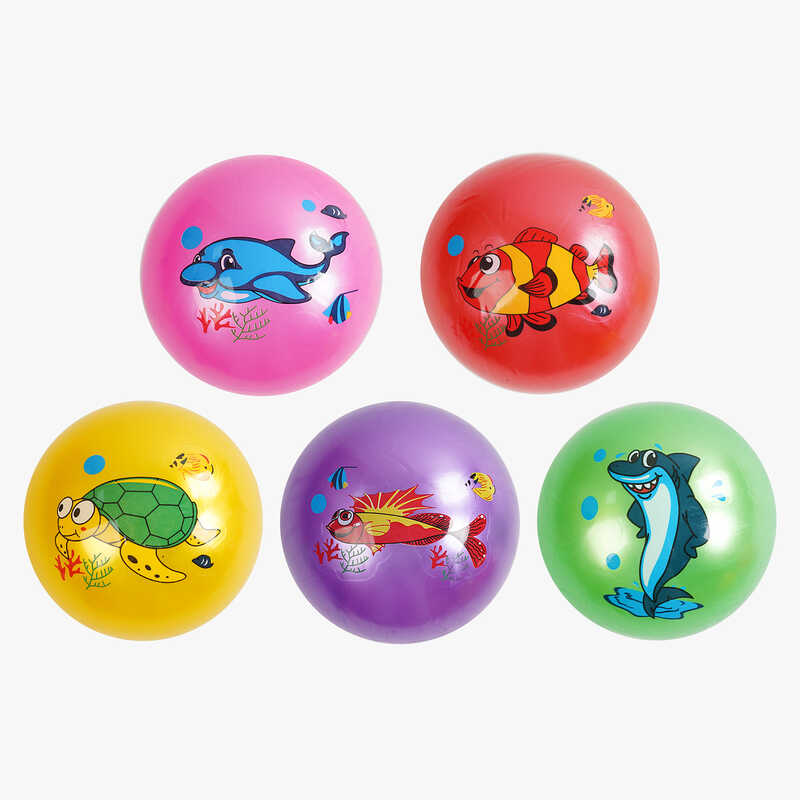 М`яч гумовий F 43261 (600) діаметр - 19 см, в пакеті, ВИДАЄТЬСЯ ТІЛЬКИ МІКС ВИДІВ