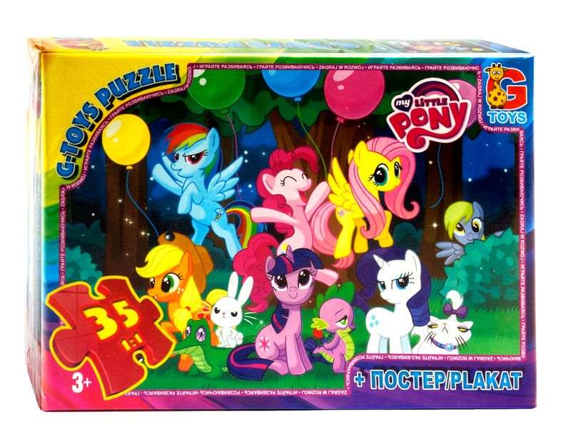 гр Пазли 35 ел. "G Toys" "My little Pony" MLP 007 (62) + постер