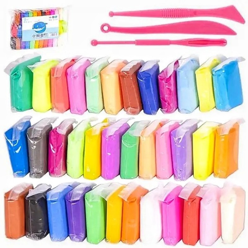 Повітряний пластилін , 36 шт, кульок , інструмент