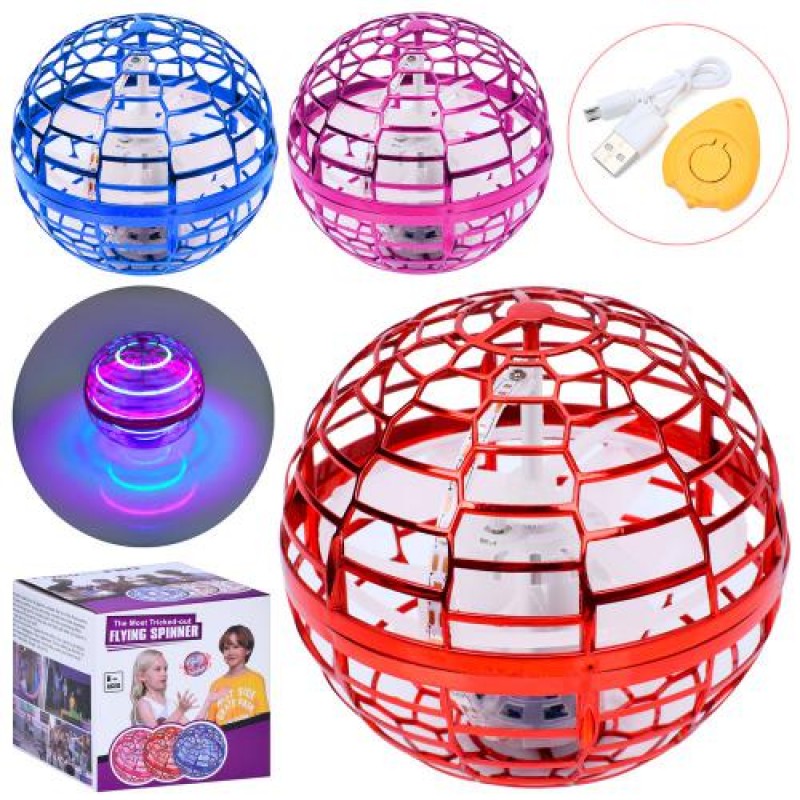 Куля літаюча 888 / 988 , 3 кольори, підсвічування, USB-кабель, в коробці
