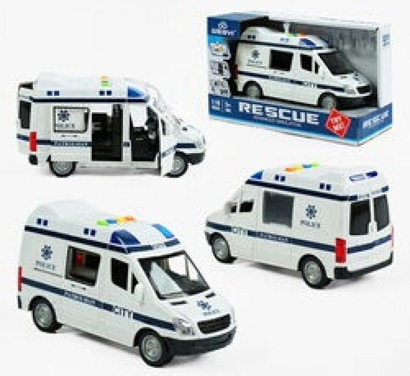 Машина «Police» WY 590 F коробка, открыв. двери, свет, 4 звуков. кнопки