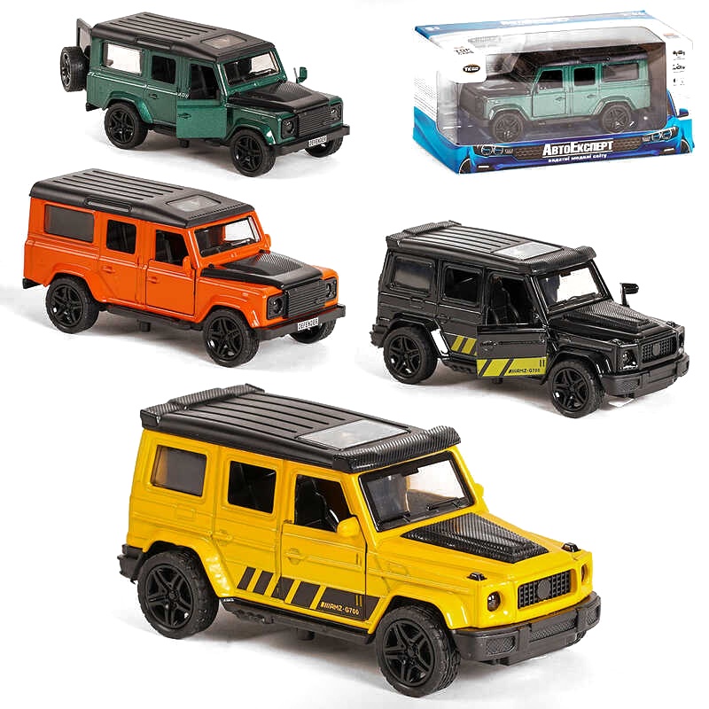 Машинка MG - 40102 , "Авто Експерт", 4 види, 1:36, світло, звук, інерція, в коробці