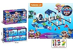 Трек 111-320 «Щенячий патруль»,  2 машинки, 2 знімні герої, наліпки, в коробці