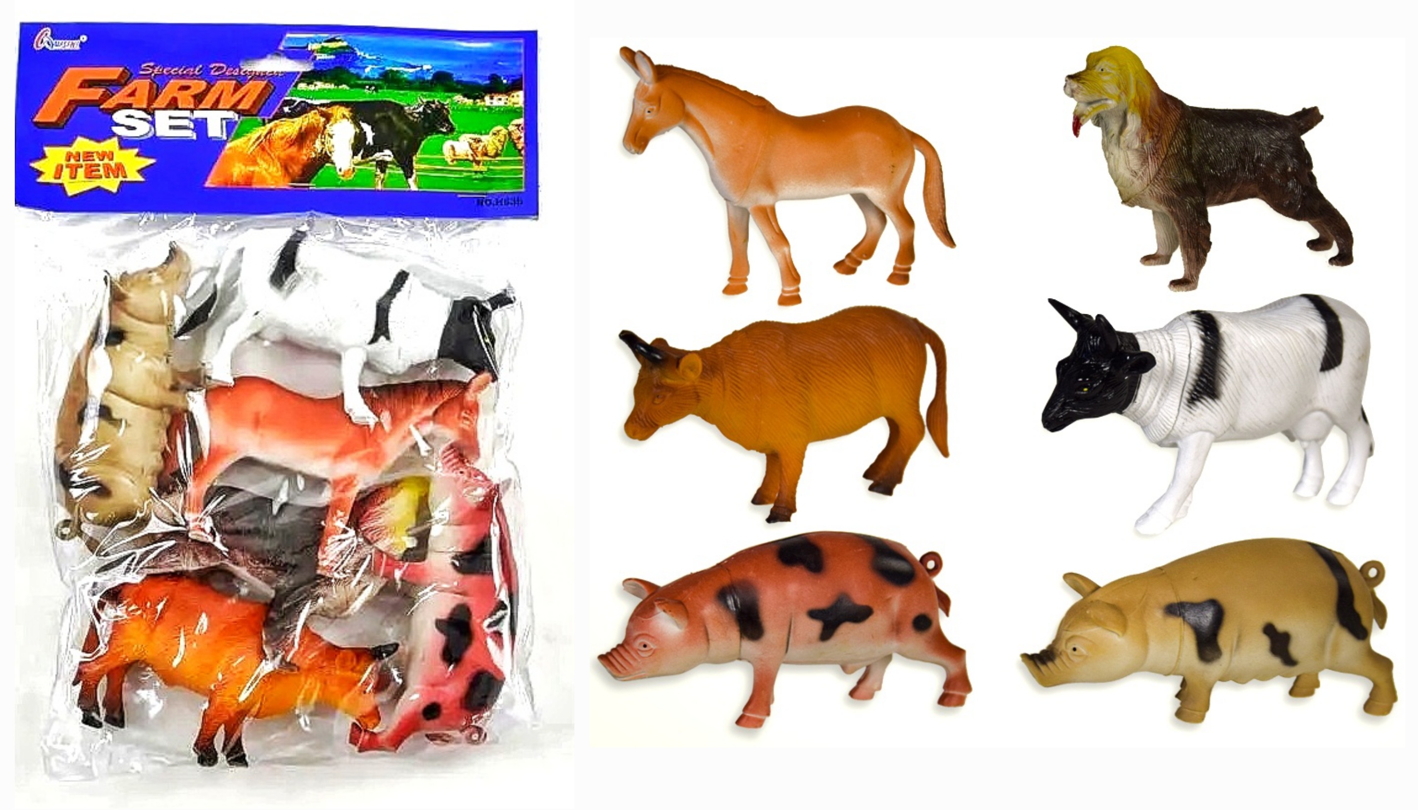 Набір тварин  H636 , домашні , 6 шт , у пакеті