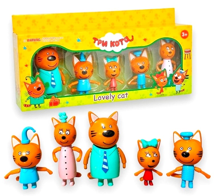 Герої «Три кота» M 8811 , 5 шт, коробка