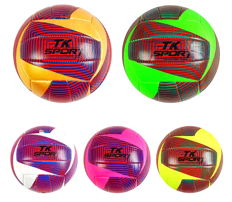 М'яч волейбольний C 62441 ,  5 видів, 280-300 грамів, матеріал м'який PVC