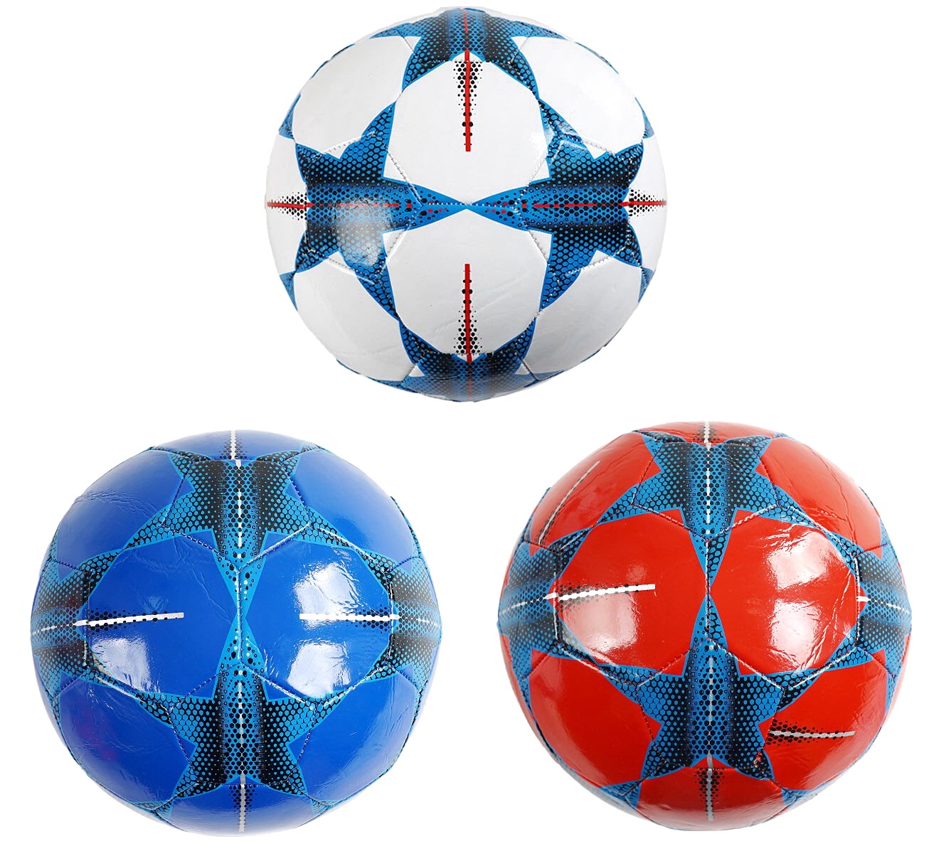 М`яч футбольний C 70147 «Зірка» , 4 кольори, розмір №5, матеріал PVC, 280 грамів, гумовий балон, МІКС ВИДІВ