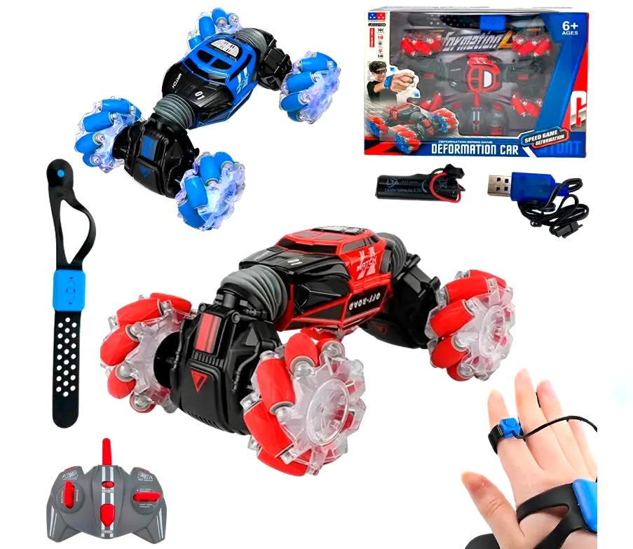 Машина на радіокеруванні UD 2219 A , роликові колеса, акум.3,7 V, пульт 2,4G, світло, 2 способи керування, пульт і браслет, у коробці