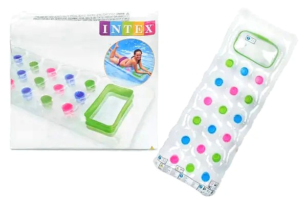 «Intex Матрац вініл 59894 NP , 2 кольори, розміром 188х71см, вага: 1 кг,