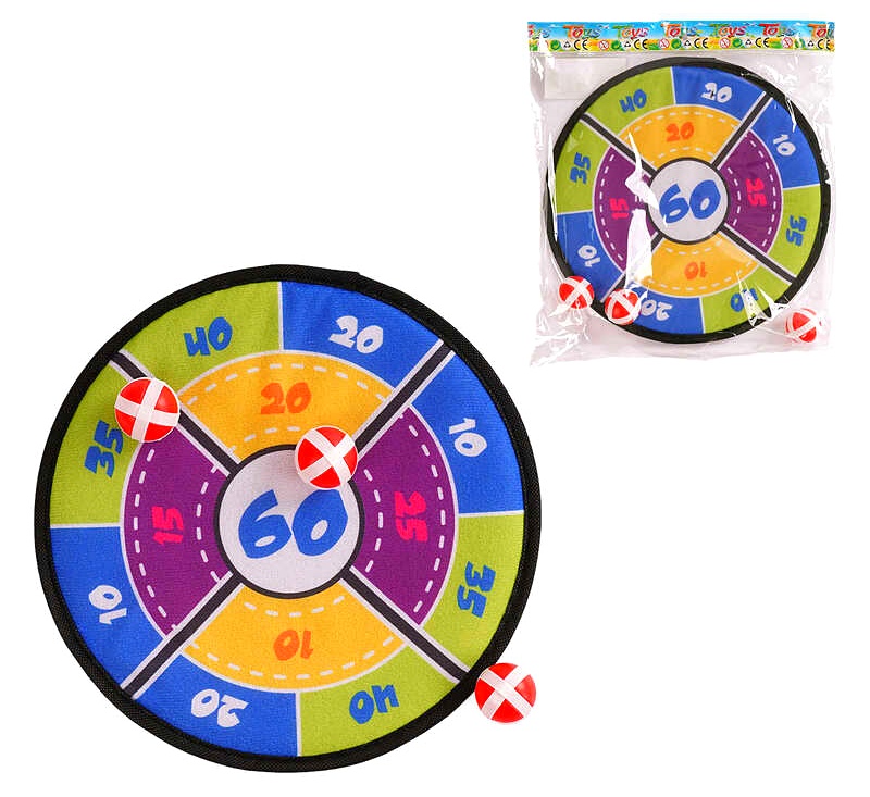 Дартс на липучках 66328-5 , 3 м'ячики, в пакеті