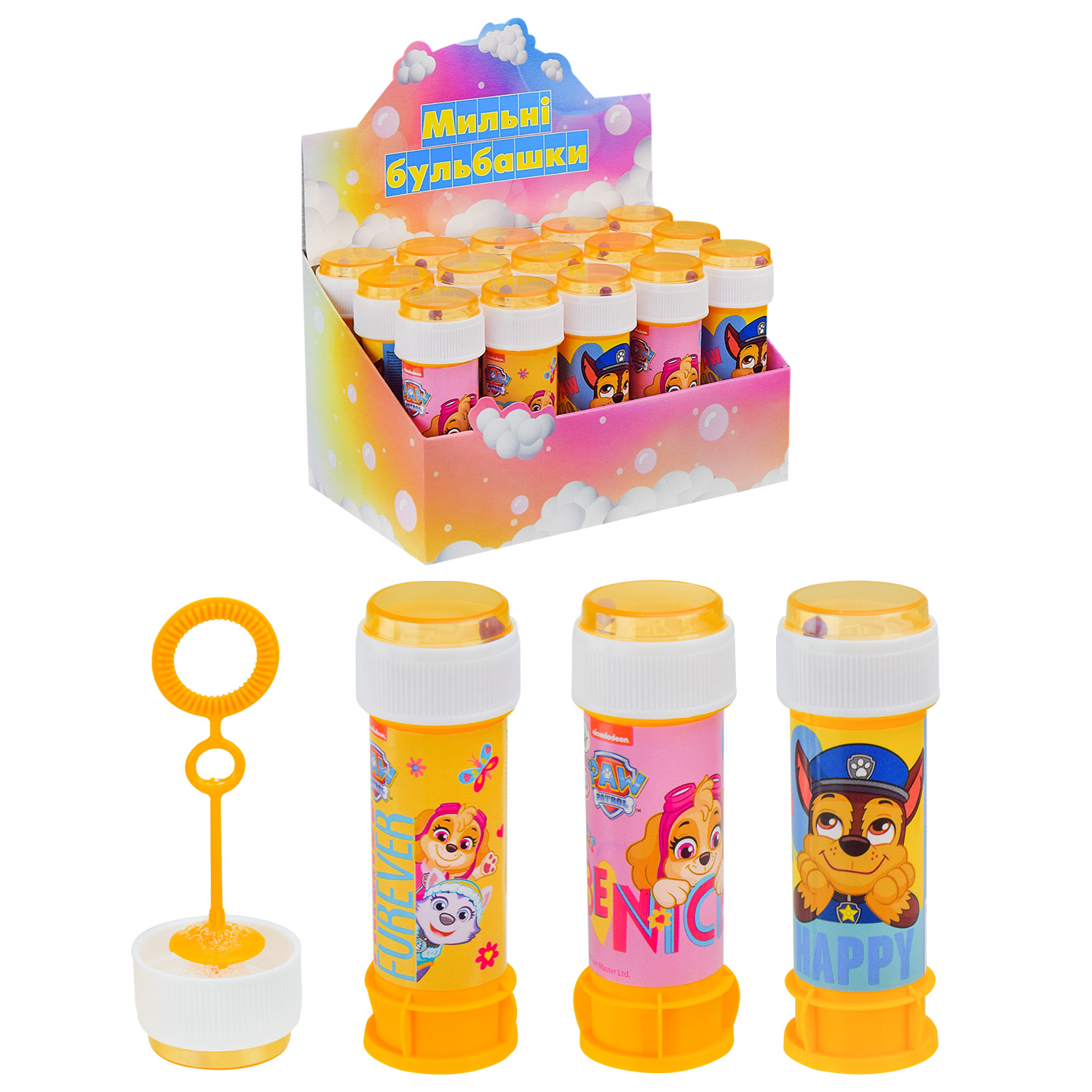 *Мильні бульбашки KC-0069 , Paw Patrol , 60 мл , 3 види ,ЦІНА 3А 15 ШТ в блоці