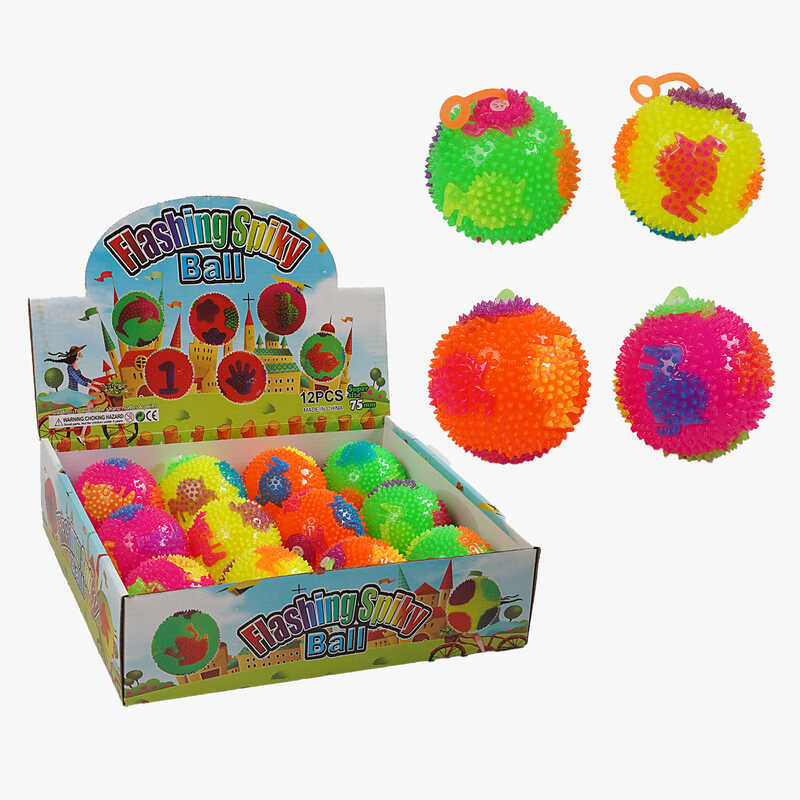 М`яч стрибун C 70427 (30) ЦІНА ЗА 12 ШТУК В БЛОЦІ, підсвічування, пискавка, в коробці