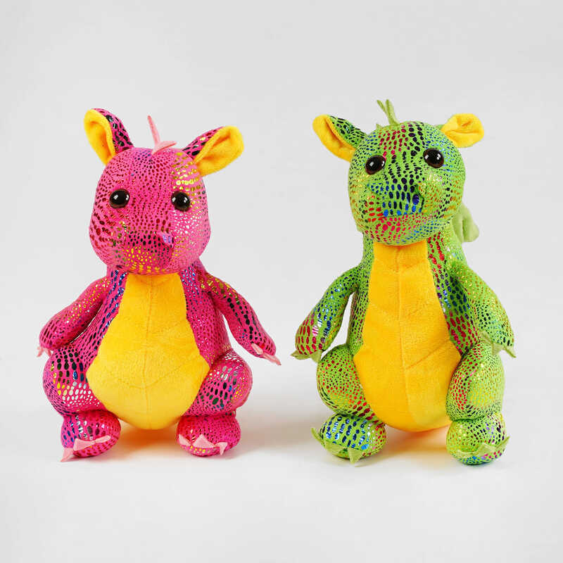 М`яка іграшка D 35672 (100) “Дракончик”, 2 кольори, висота 26 см