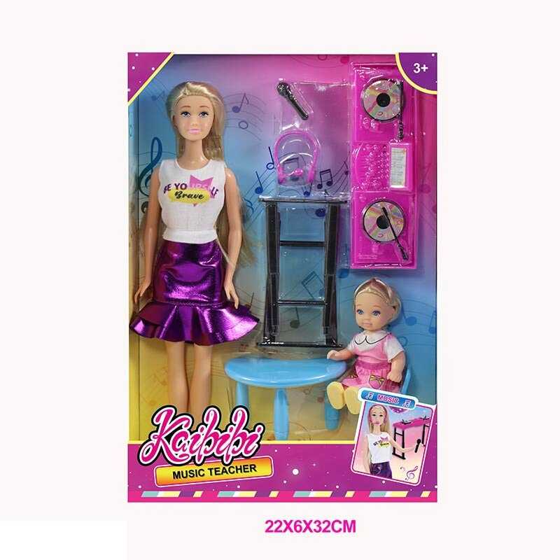 Лялька WG 244 (72/2) 30 см, аксесуари, знімний одяг, діджейський пульт, в коробці