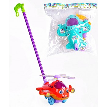 Каталка 198-26 , 2 кольори, "Гелікоптер", висота 43 см, рухливі елементи, в пакеті