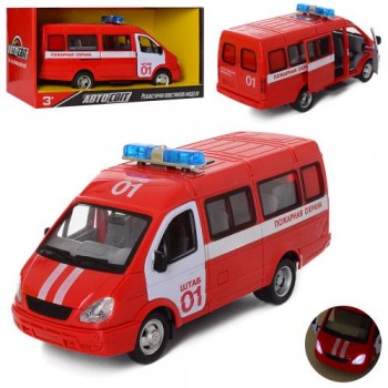 Машина «ГАЗель» AS-1926 "Пожежна охорона" коробка, світло фар, звук. сигнали, відчин. двері