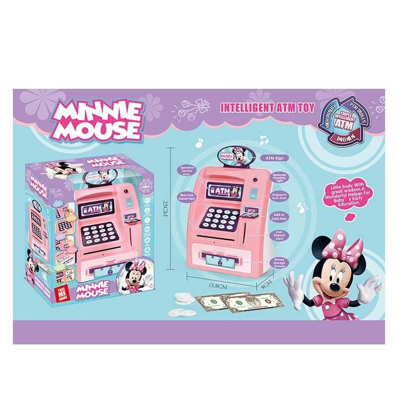 Сейф WF 3005 MN (48/2) “Банкомат”, звук, підсвічування, імітація сканування відбитка пальця, банкноти, картка, інструкція, в коробці