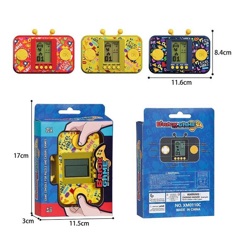 Тетрис XM 0110 C (192) класичні ігри, 2 режими роботи: зі звуком та без, кілька рівнів складності, в коробці, ВИДАЄТЬСЯ ТІЛЬКИ МІКС ВИДІВ