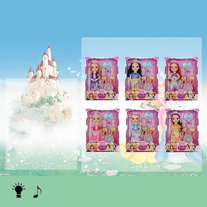 Лялька K 038 X-7 (72/2) музичний чіп, підсвічування, аксесуари, висота 26 см, в коробці, ВИДАЄТЬСЯ МІКС ВИДІВ