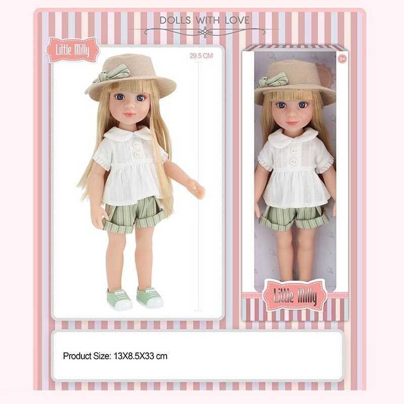 Лялька 91095 A (60/2)  висота: 30 см, прошите волосся, знімний одяг та  взуття, рухомі кінцівки, в коробці