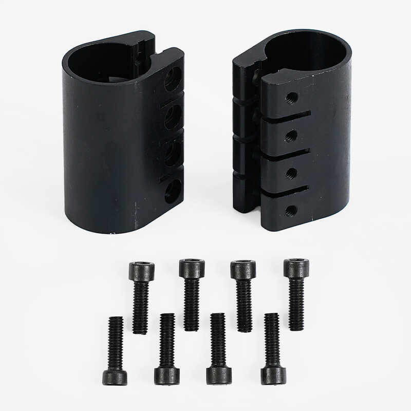 Затискач для керма трюкового самокау SW-306 (150) алюміній, колір чорний, ЦІНА ЗА 2 ШТУКИ В УПАКОВЦІ