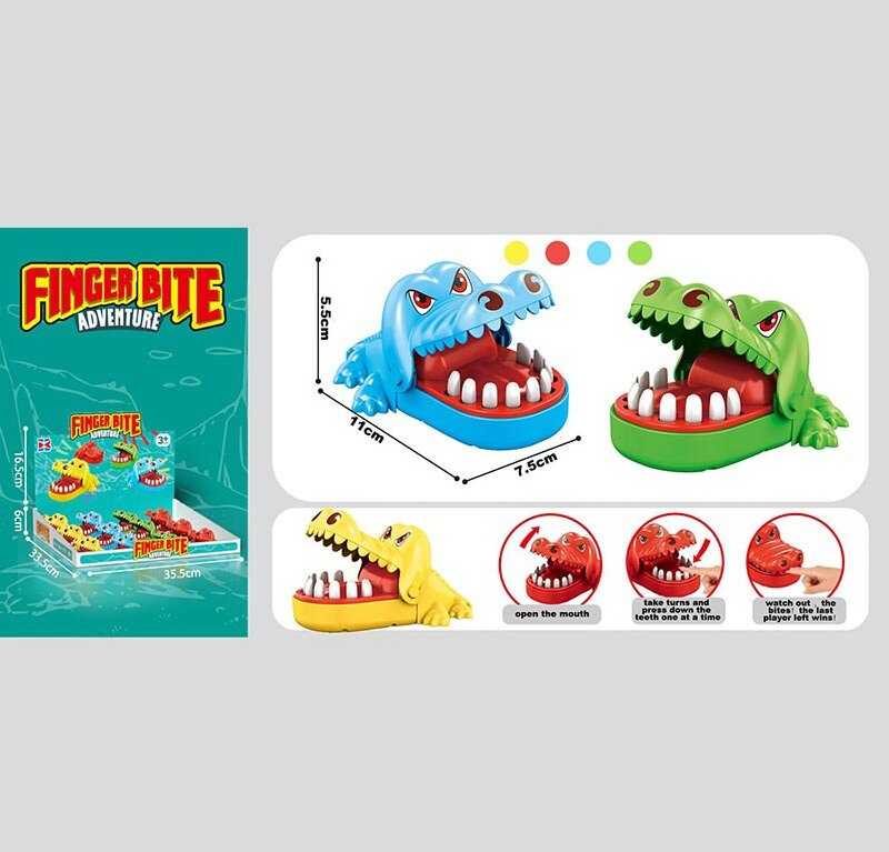 Набір зубастиків X 023-79 C (24) "Крокодил", механічний, ЦІНА ЗА 12 ШТУК В БЛОЦІ