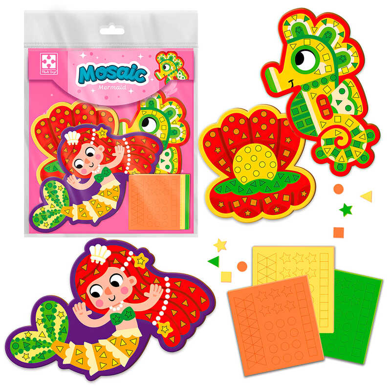 гр Набір для творчості "М`яка мозаїка. Русалонька" VT4511-07 (укр) (24) "Vladi Toys"