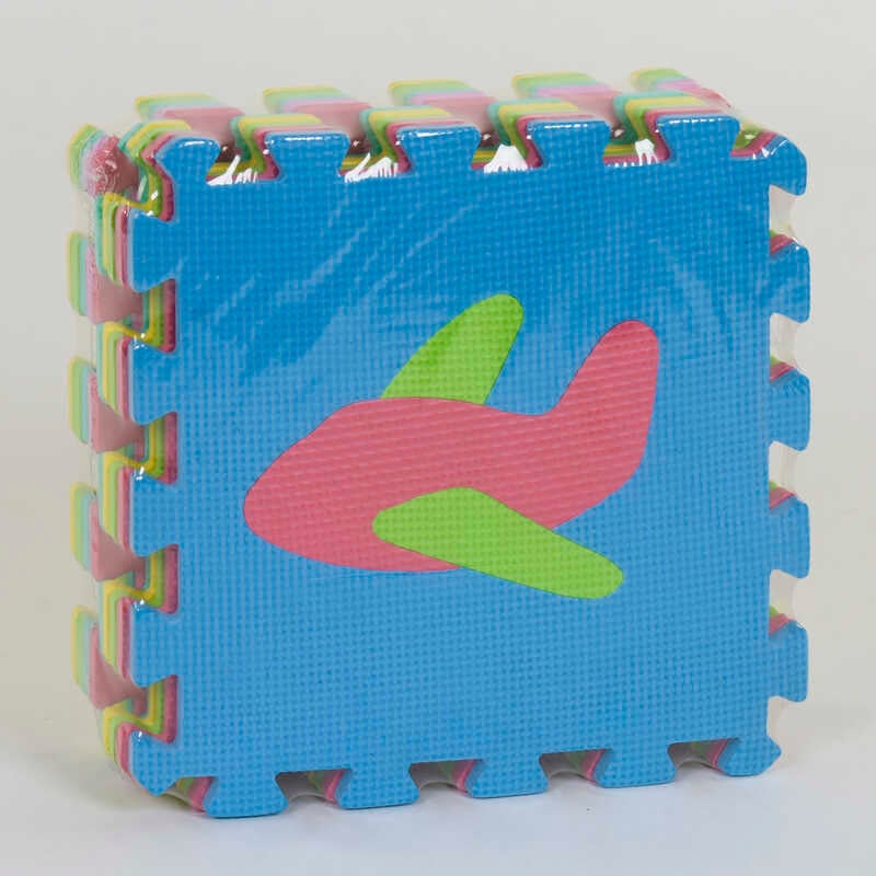 Килимок-пазл EVA Транспорт С 36600 (12) 10 ел. в упаковці, 29х29см