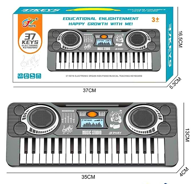 Синтезатор 8825 , 37 клавіш, на батарейках, у коробці