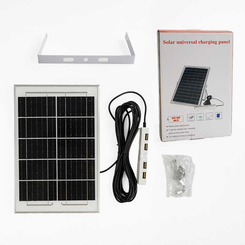 Зарядна станція С 68426 (33) сонячна панель, 4 USB виходи, 600-800 mA/h, коробці