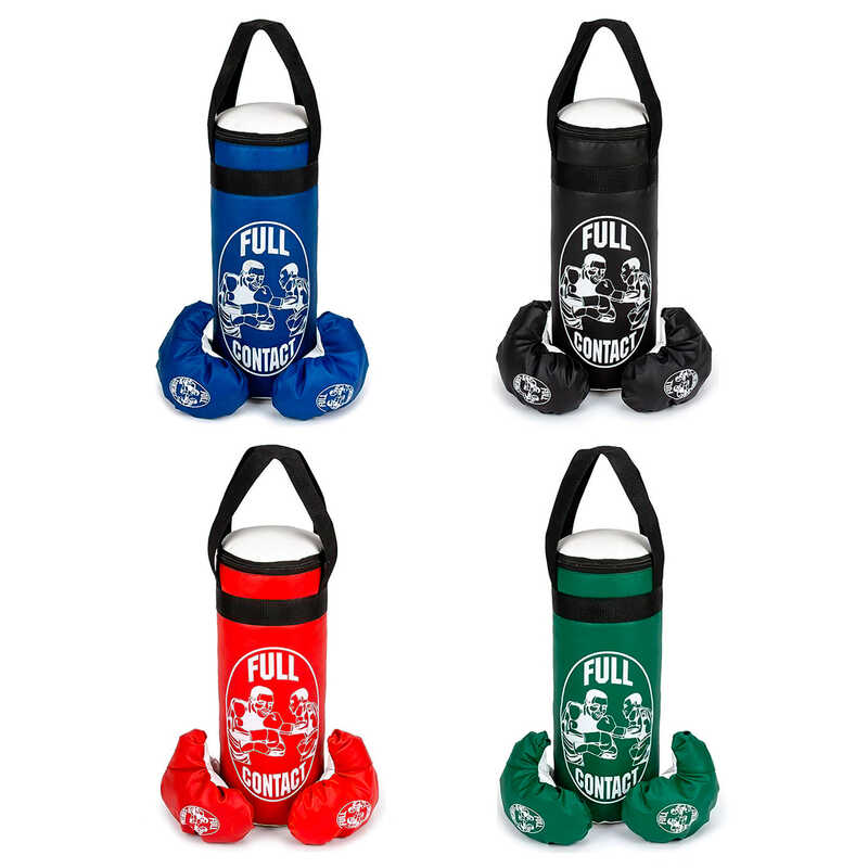 гр Груша боксерська СЕРЕДНЯ + рукавички BS_850240 (1) "Full contact" 4 кольори, висота-47 см,