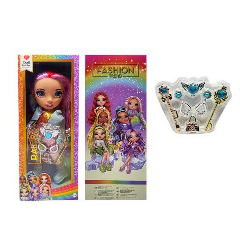 Лялька TK 2035 (72/2) висота 32см, пісня англійською, знімний одяг та взуття, 2 чарівні палички, сумочка, пара сережок, в коробці