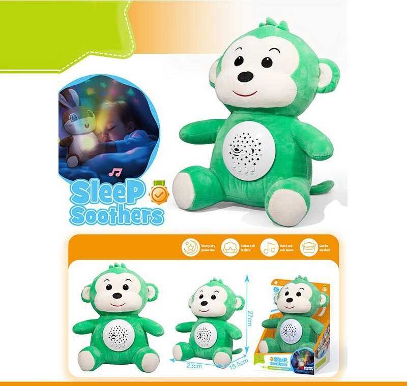 Нічник DH 16 (48/2) "Мавпочка", звуки природи, мелодії, підсвічування, регулювання гучності, в коробці