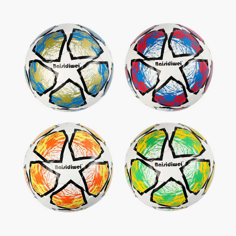 М'яч футбольний C 70267 (60) 4 кольори, розмір №5, матеріал TPE, 330-350 грамів, гумовий балон, ВИДАЄТЬСЯ ТІЛЬКИ МІКС ВИДІВ