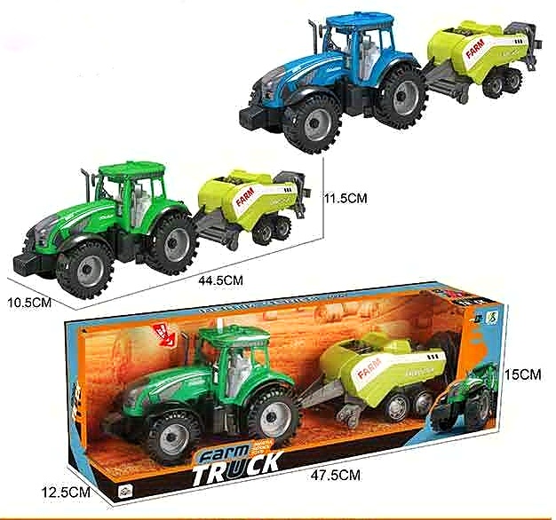 Трактор з причепом 0488-304 C , мікс , в коробці