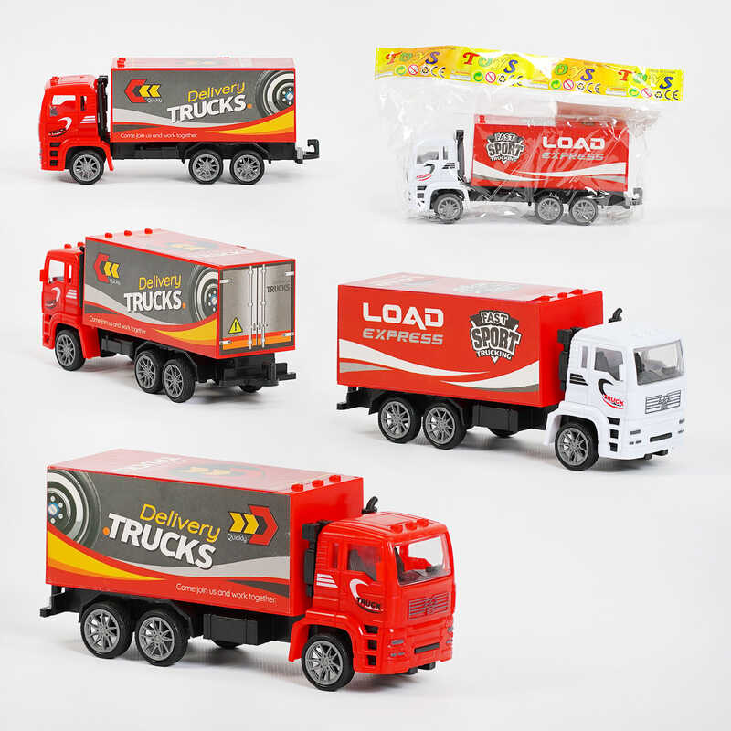 Машинка 1801-1 (360/2) 2 види, вантажівка, інерція, в пакеті