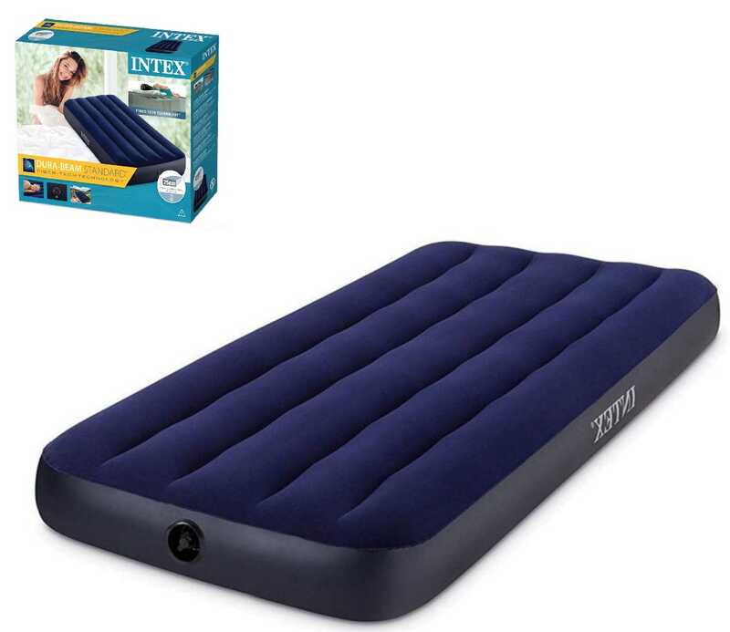 «Intex Велюр надувний матрац 64756 , «76» , одномісний, 76х191х25 см, в коробці