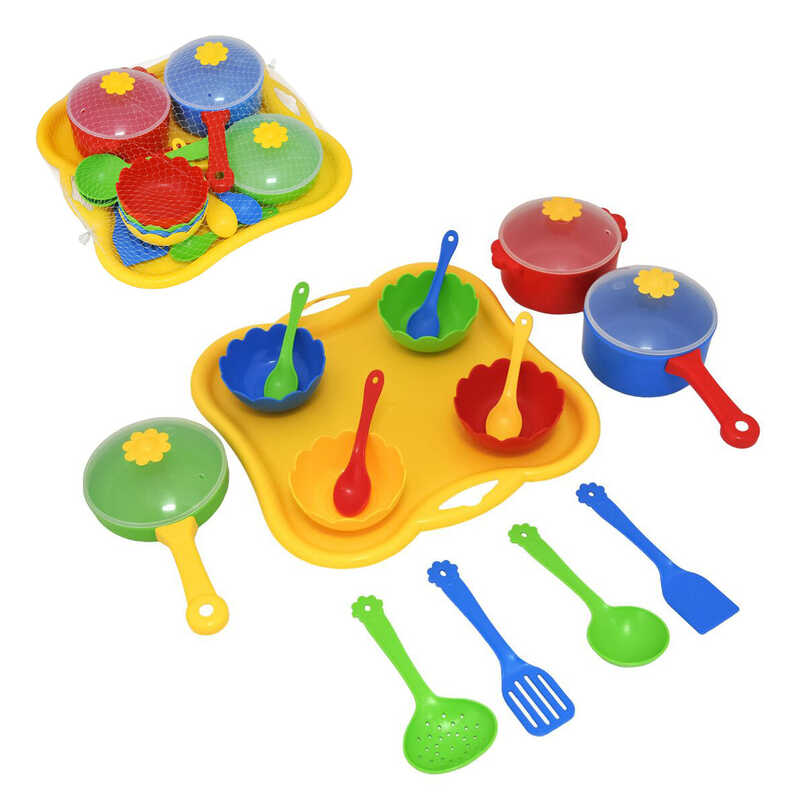 гр Набір посуду столовий "Ромашка" 39146 (9) 2 види, "Tigres", 19 елементів, в сітці